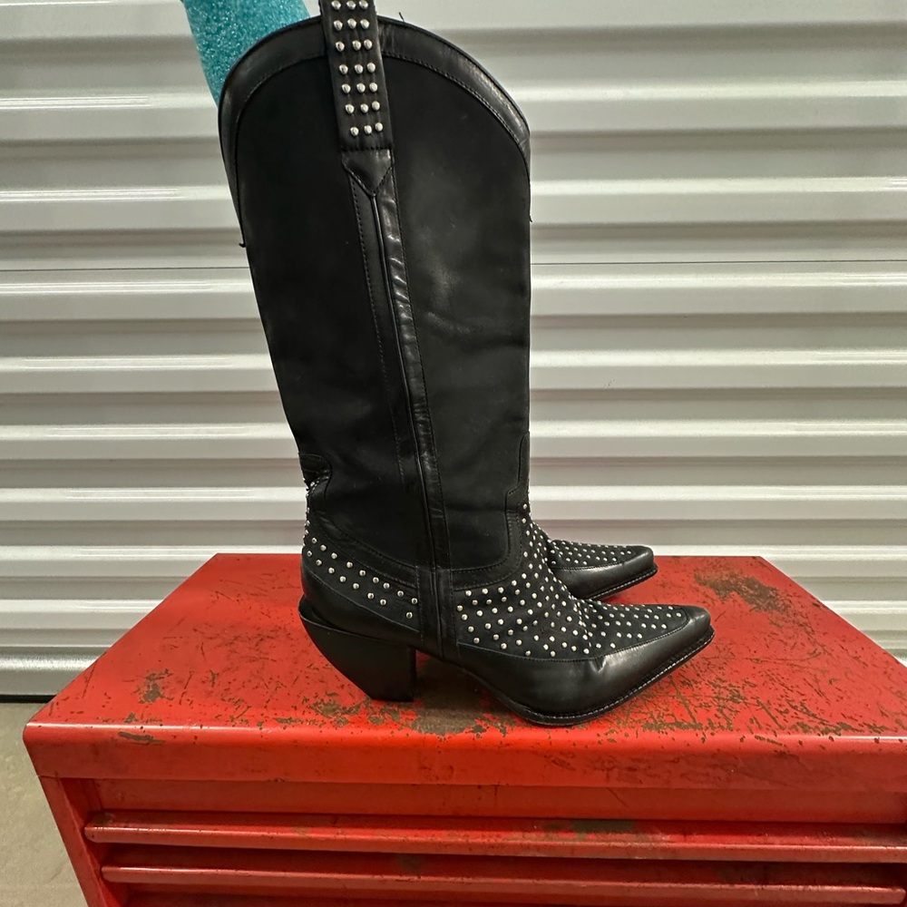 Vintage 1980’s Donald J Pliner Studded Leather Cowboy boots size 11m